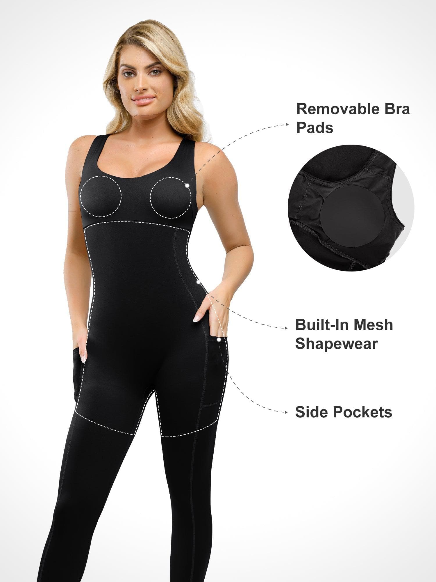The Shapewear Jumpsuit One Piece Thigh Slimming For Insiders - Image 27
