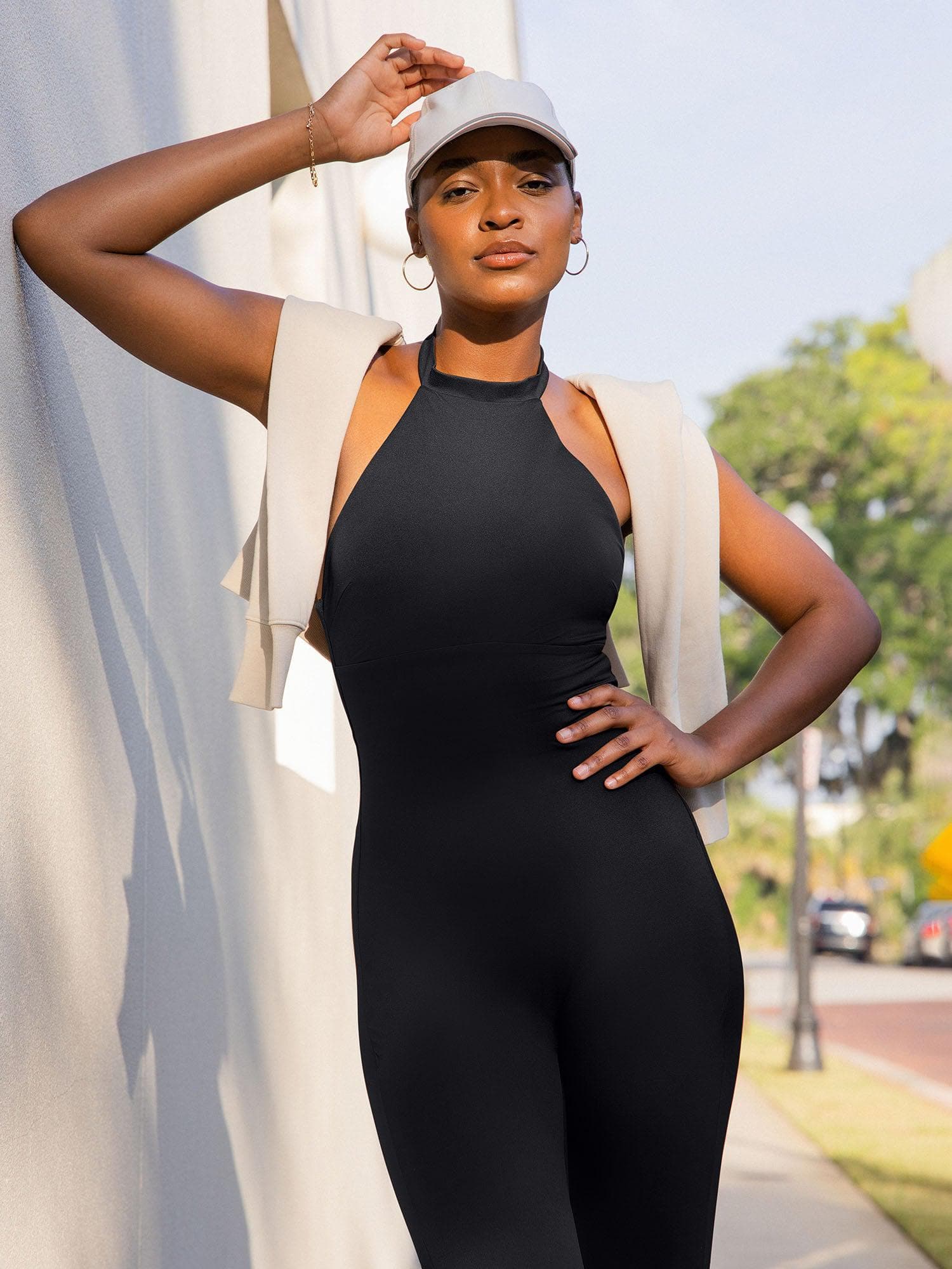 Shapewear Body-Sculpting Halter Neck Jumpsuit - Image 5