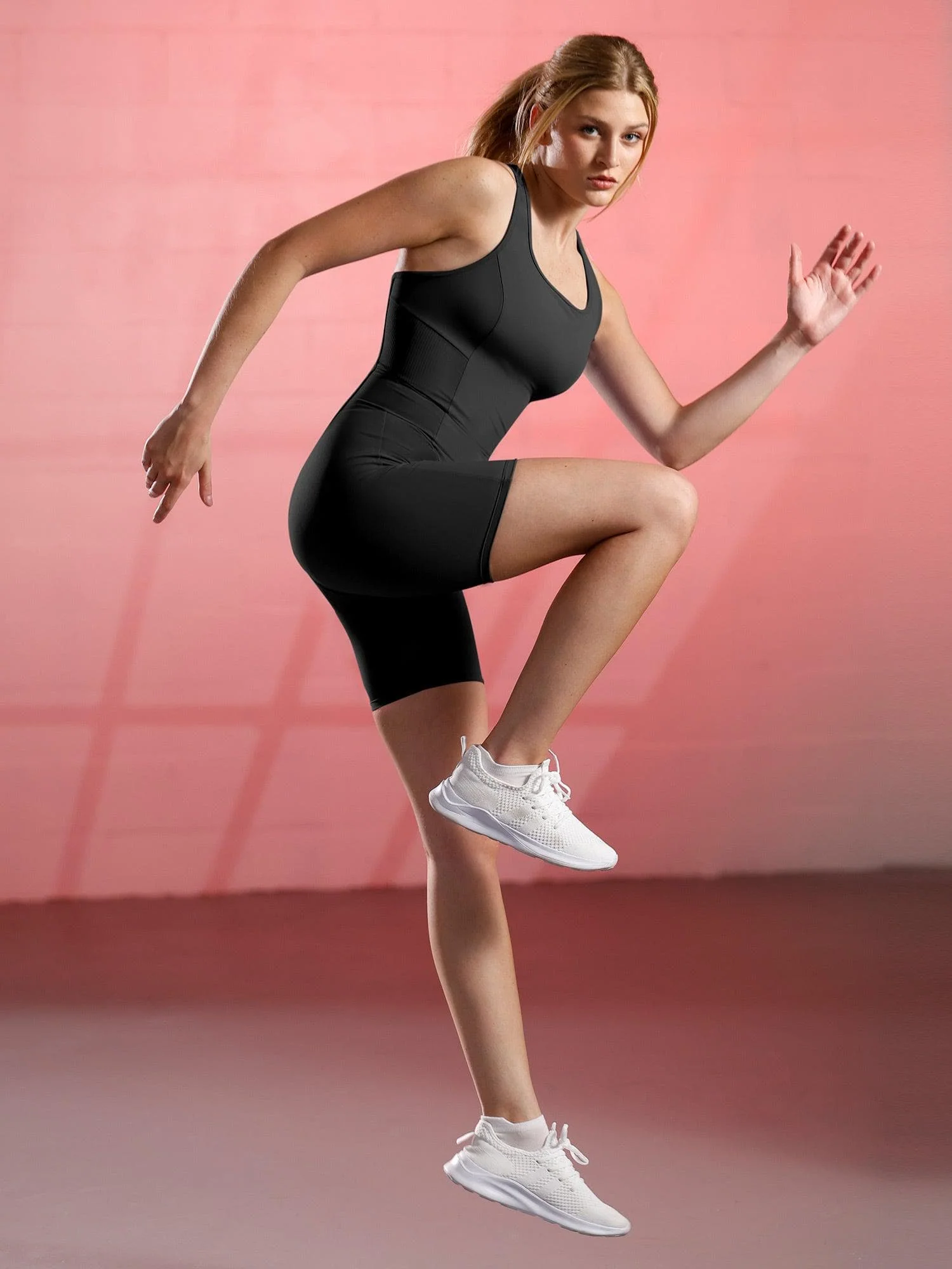 Shapewear Slimming Racerback Romper - Image 21