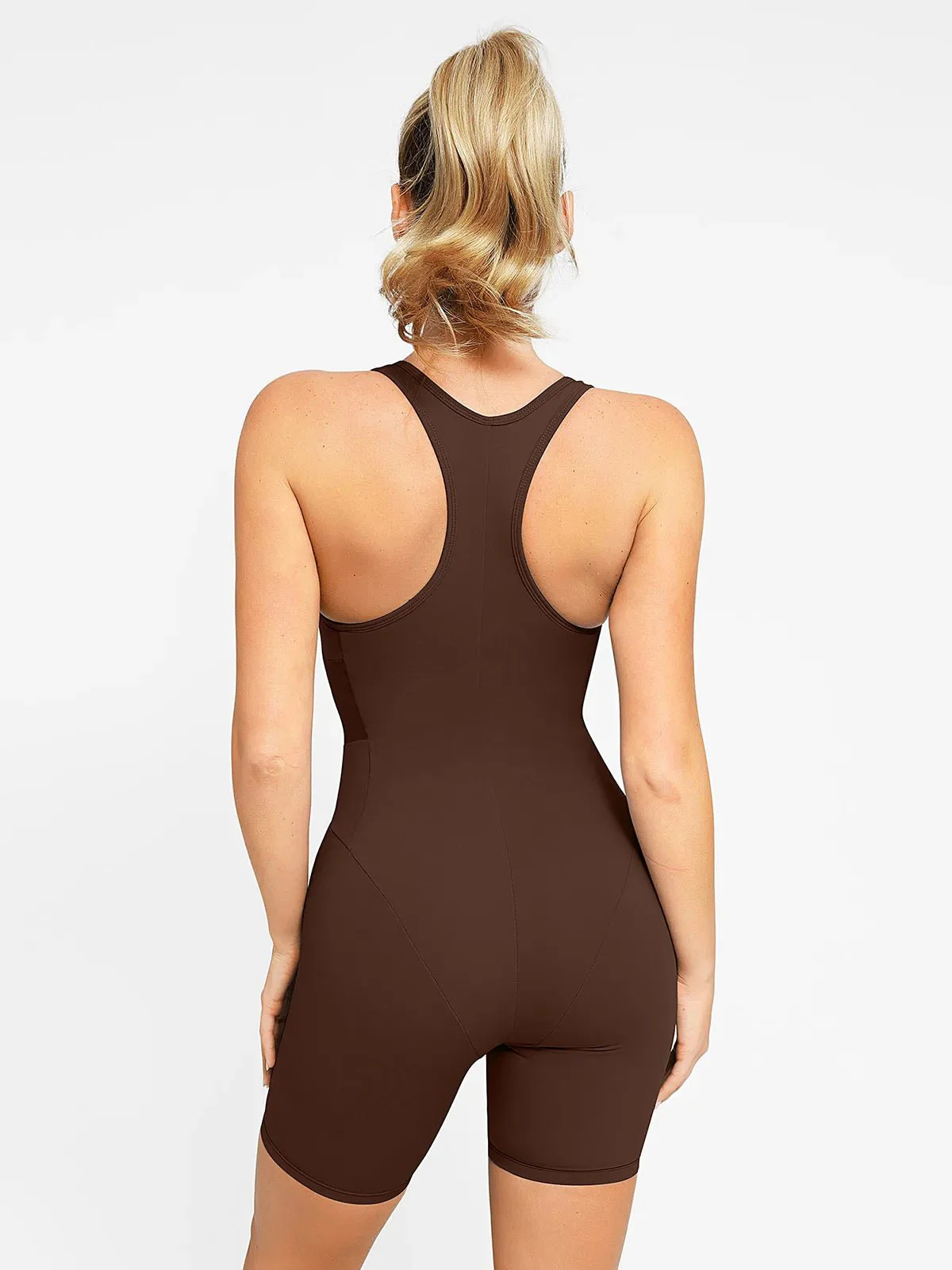 Shapewear Slimming Racerback Romper - Image 30