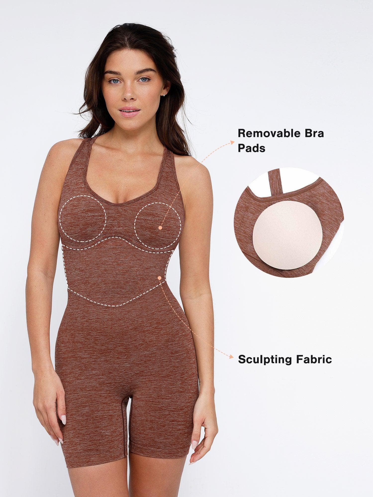 Shapewear Seamless Sport Crossback Romper - Image 9