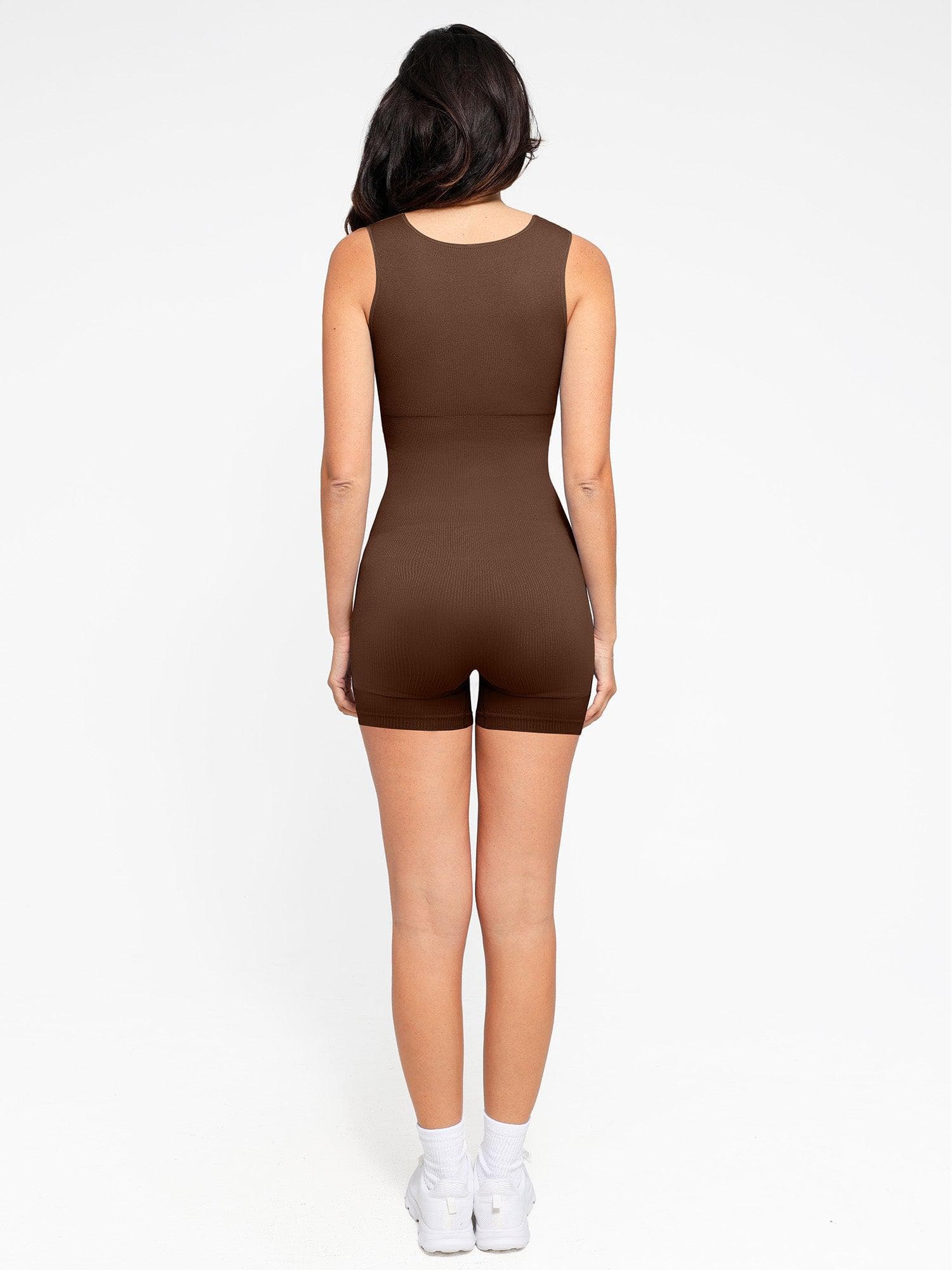 Shapewear Seamless Sweetheart Neckline Romper - Image 4