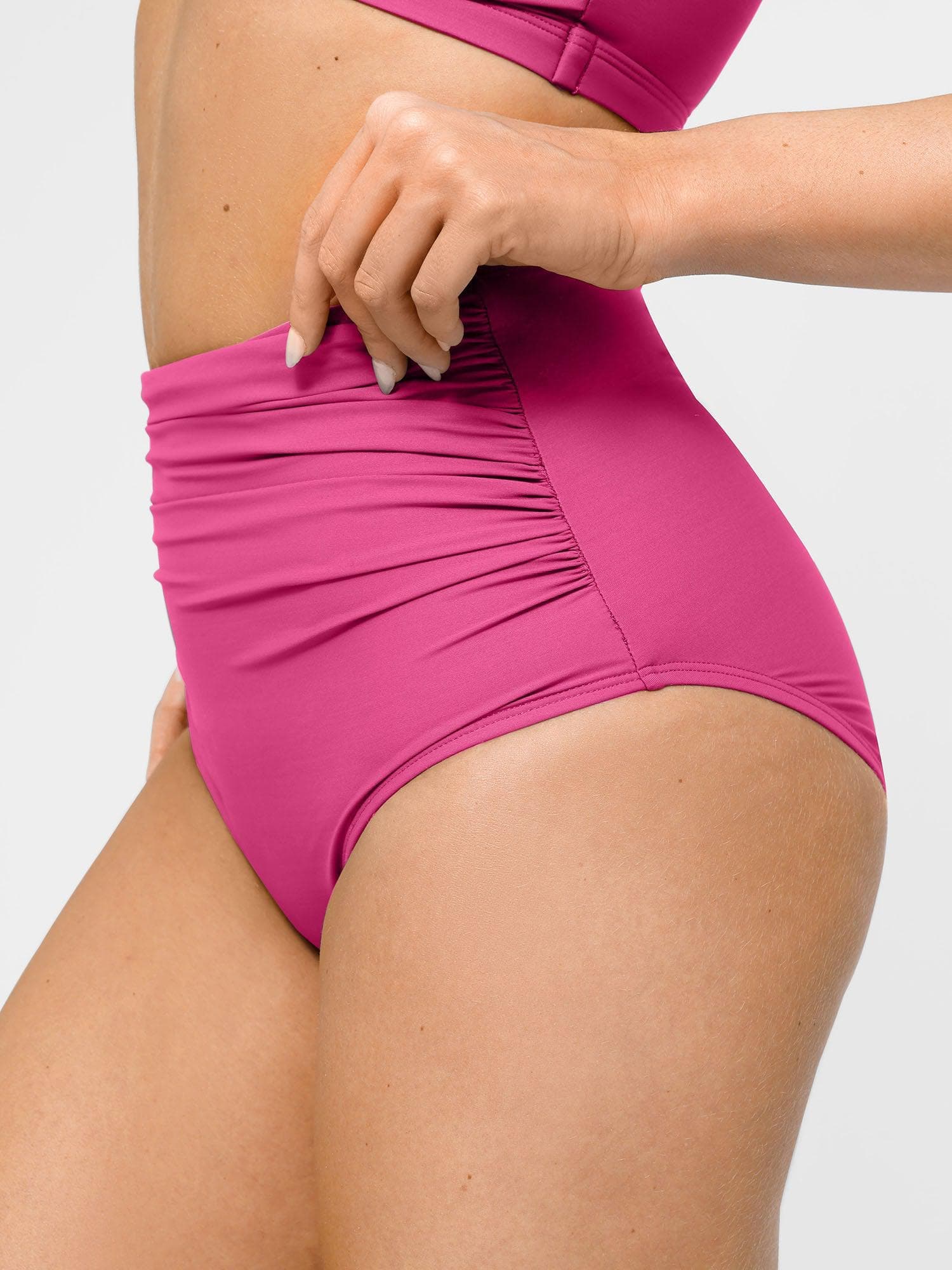 Shapewear Ruched High-Waist Sculpting Bikini Bottom - Image 7