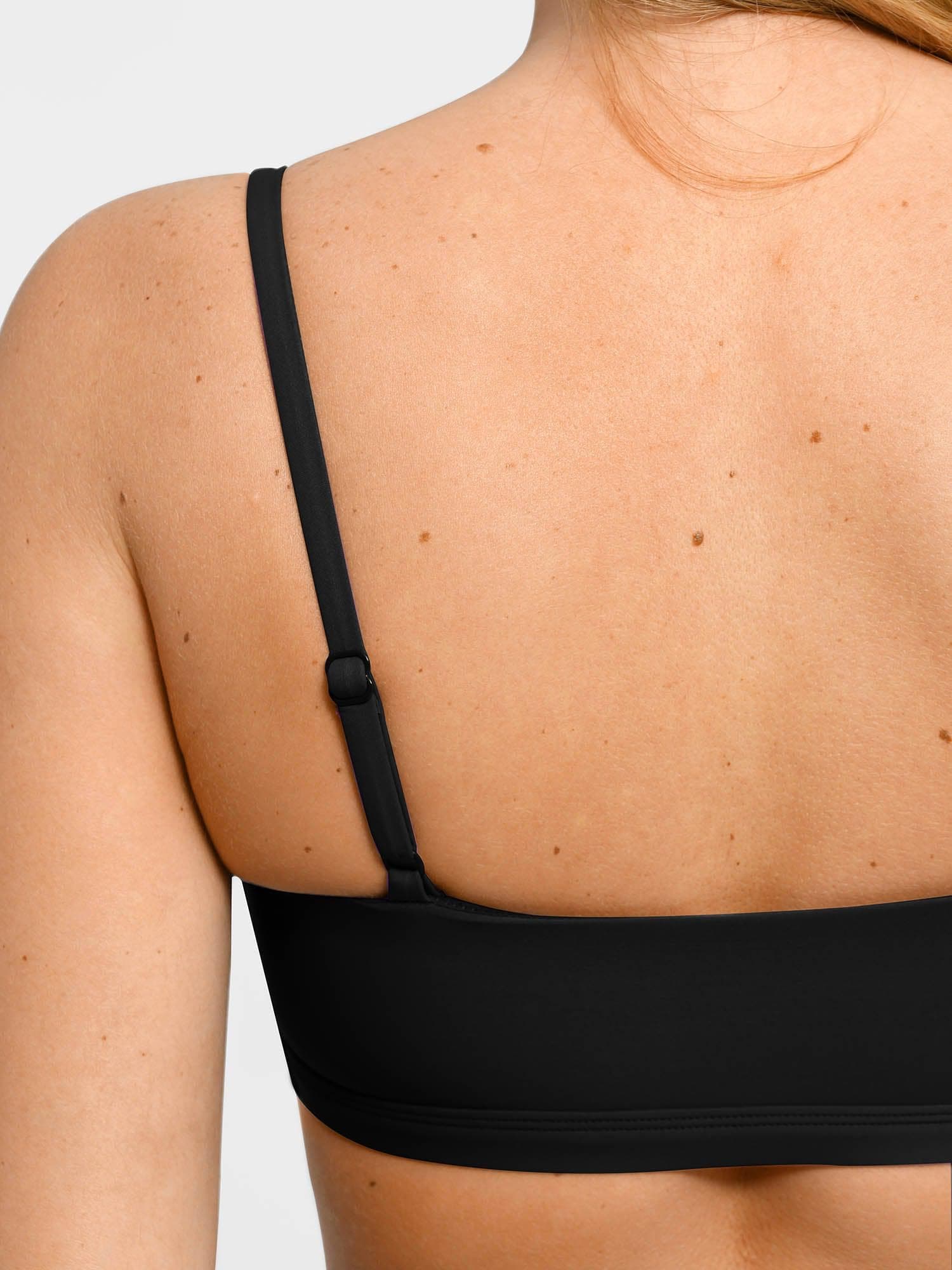 Shapewear Bust-Enhancing Draped Bikini Top - Image 4