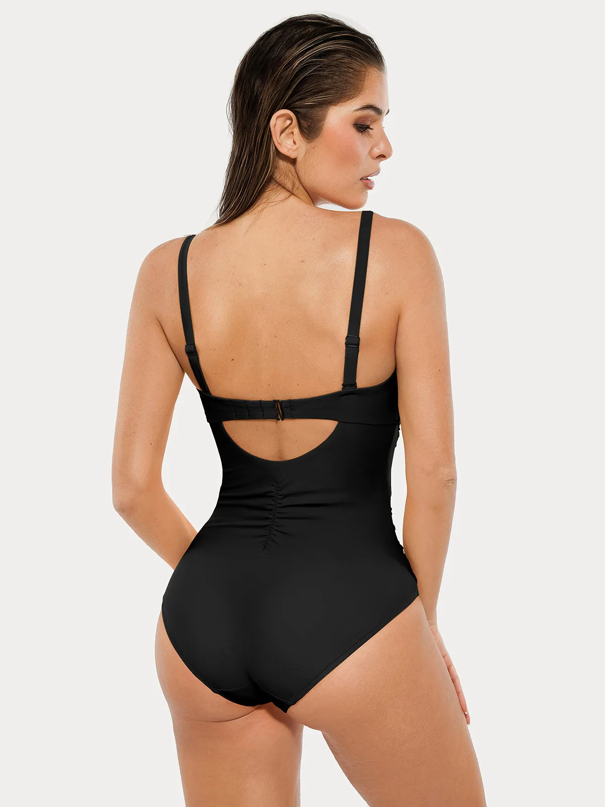 Twist & Shirred Sculpting One-Piece with Removable Straps - Image 47