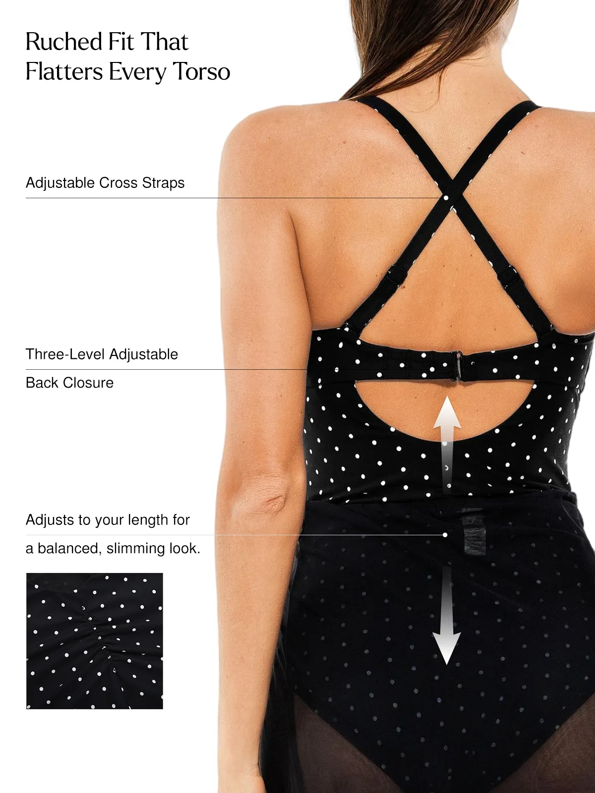 Twist & Shirred Sculpting One-Piece with Removable Straps - Image 53