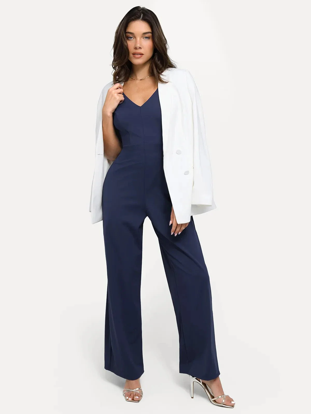 Shapewear Slimming Wide-Leg Jumpsuit - Image 15
