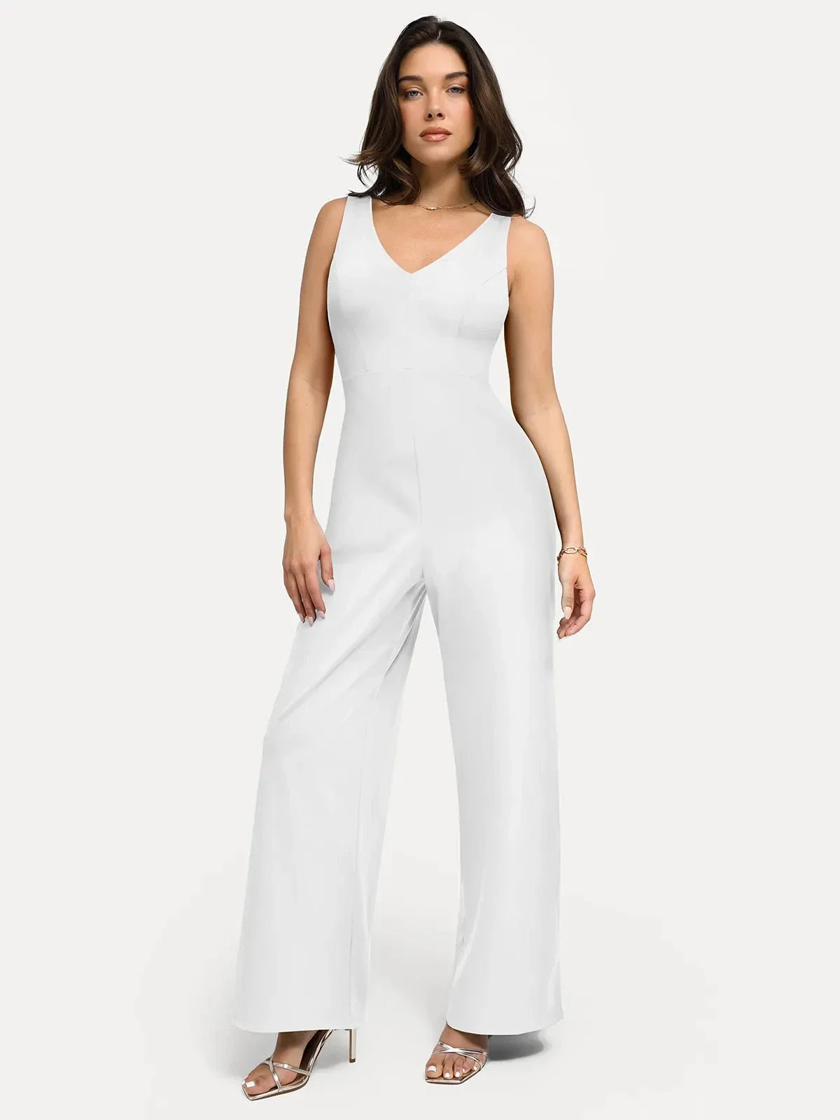 Shapewear Slimming Wide-Leg Jumpsuit - Image 16