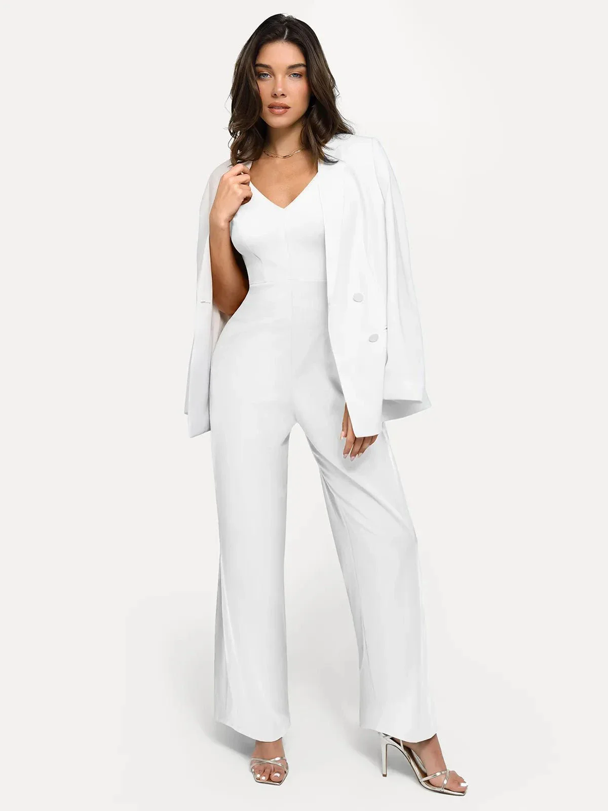 Shapewear Slimming Wide-Leg Jumpsuit - Image 20