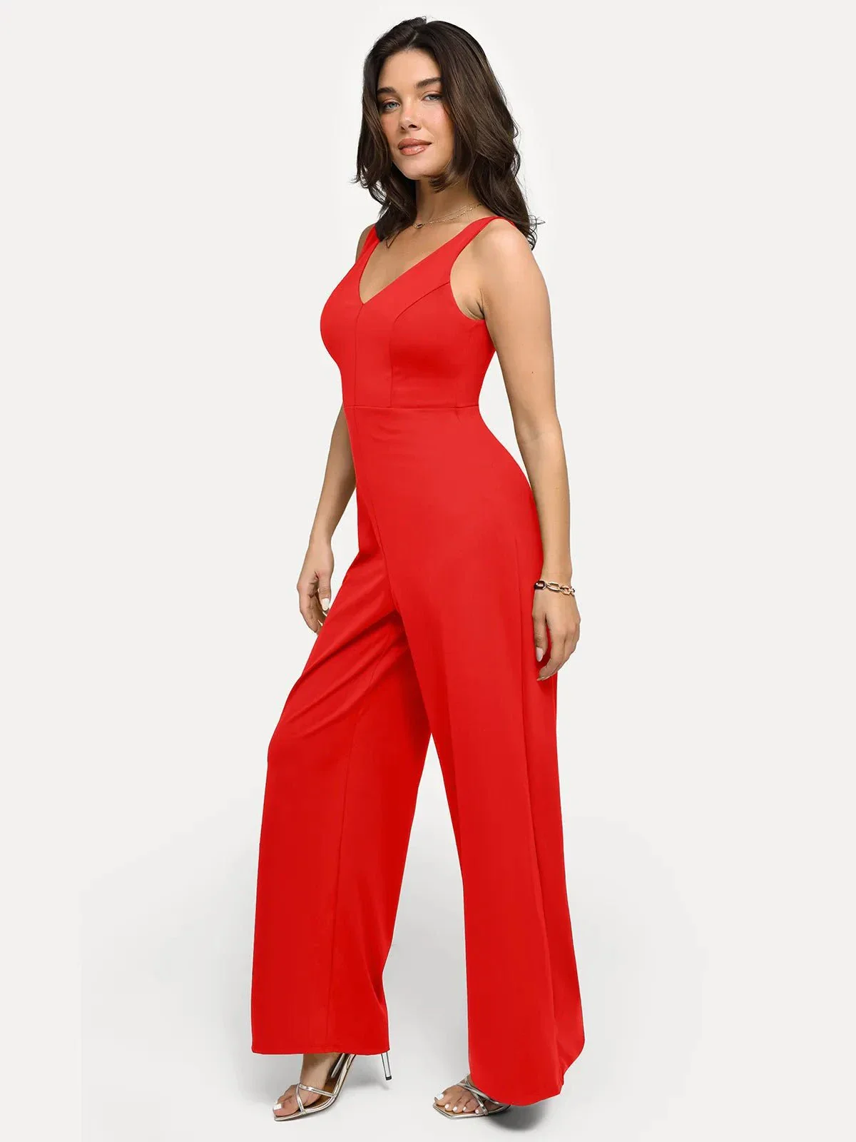Shapewear Slimming Wide-Leg Jumpsuit - Image 3
