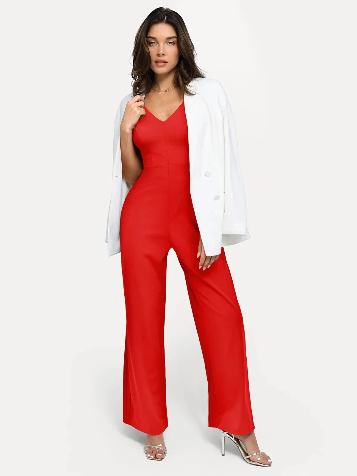 Shapewear Slimming Wide-Leg Jumpsuit - Image 5