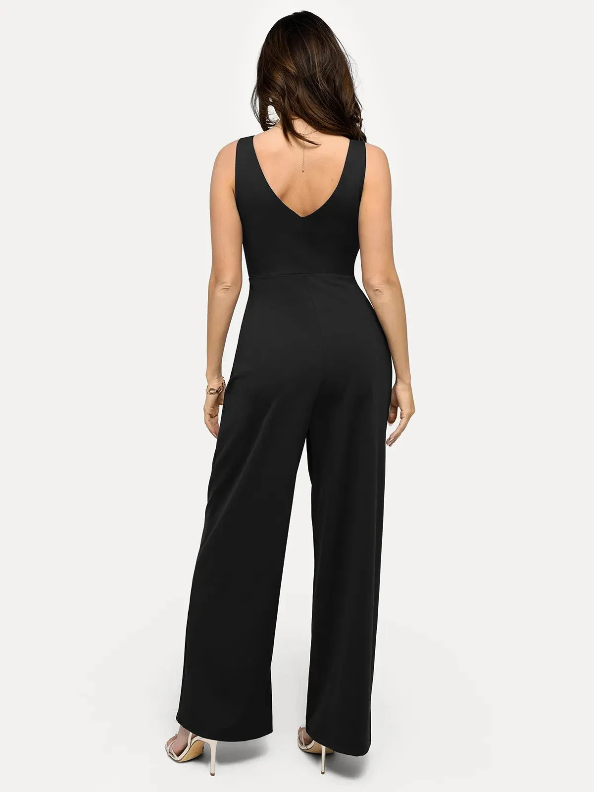 Shapewear Slimming Wide-Leg Jumpsuit - Image 9