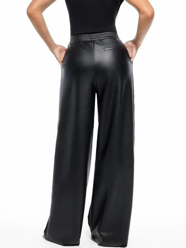 Velvet Wide-Leg Sculpting Trousers - Image 14