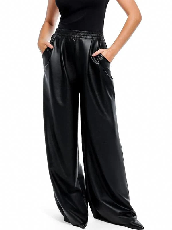 Velvet Wide-Leg Sculpting Trousers - Image 16