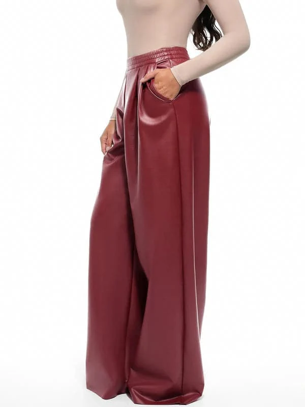 Velvet Wide-Leg Sculpting Trousers - Image 24