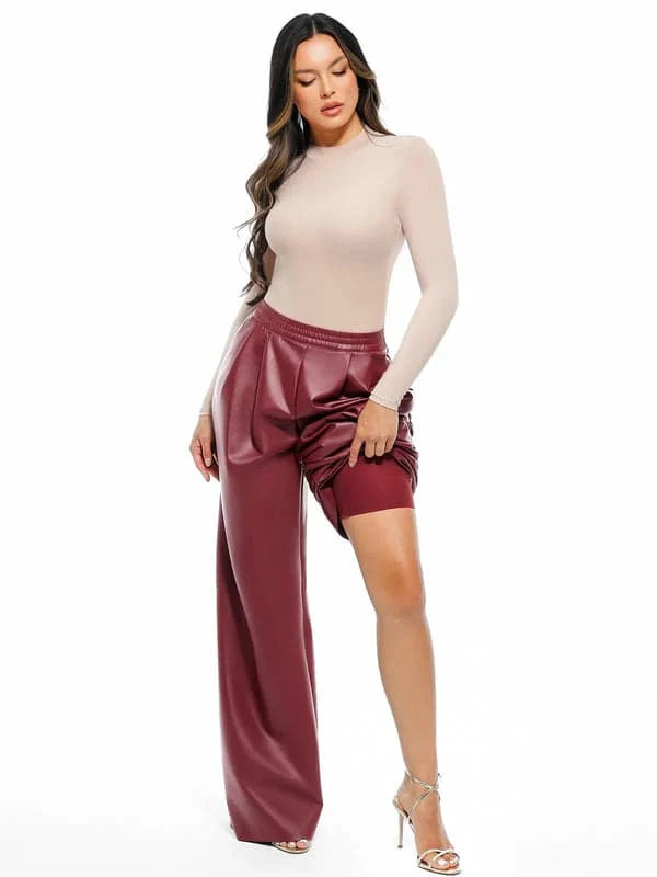 Velvet Wide-Leg Sculpting Trousers - Image 27