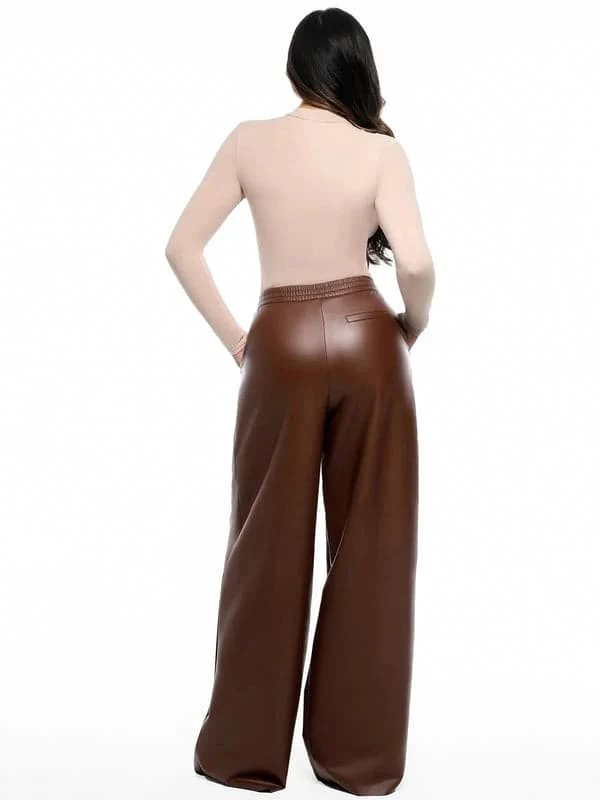 Velvet Wide-Leg Sculpting Trousers - Image 34