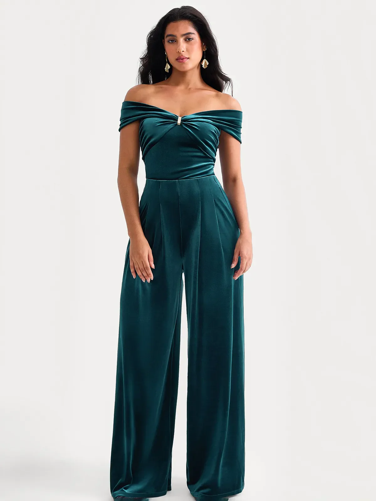 Velvet Wide-Leg Sculpting Trousers - Image 38