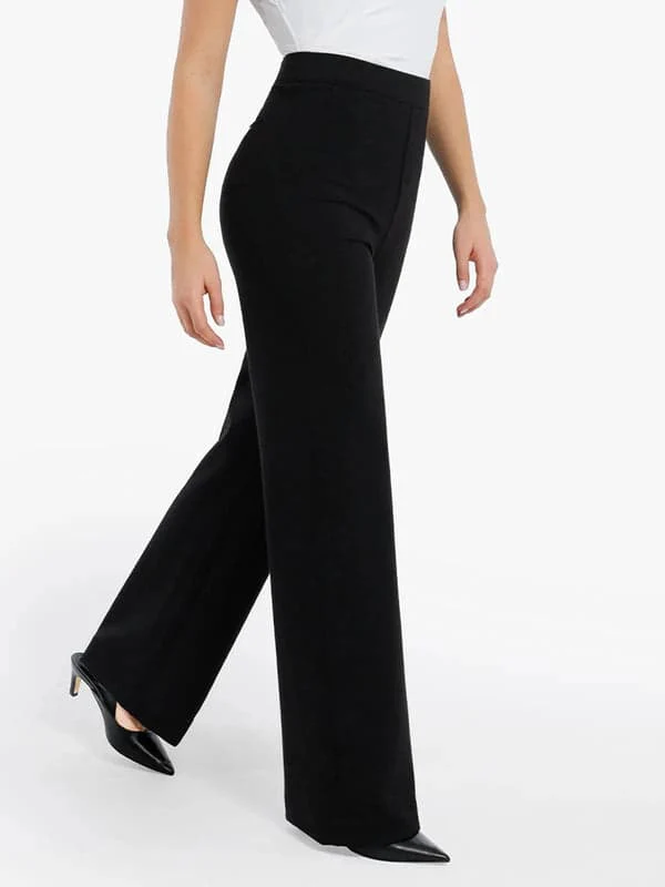 Velvet Wide-Leg Sculpting Trousers - Image 49