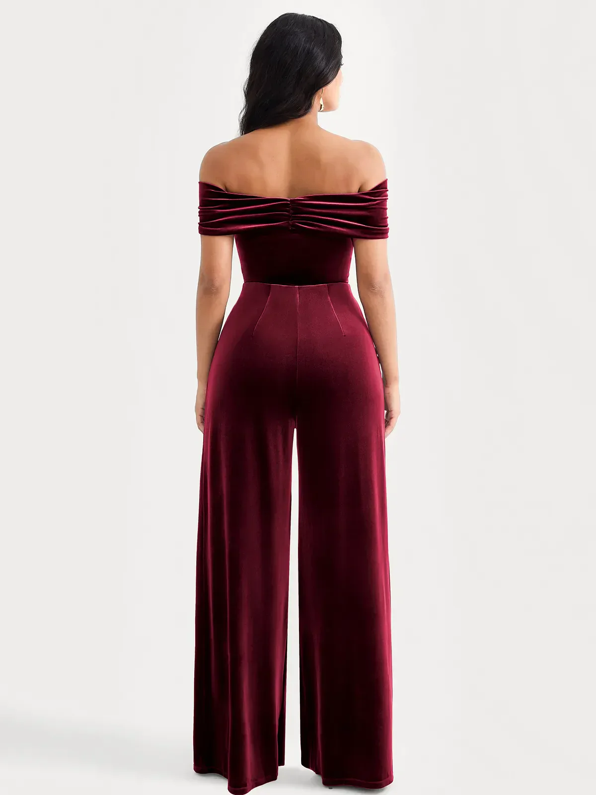 Velvet Wide-Leg Sculpting Trousers - Image 99