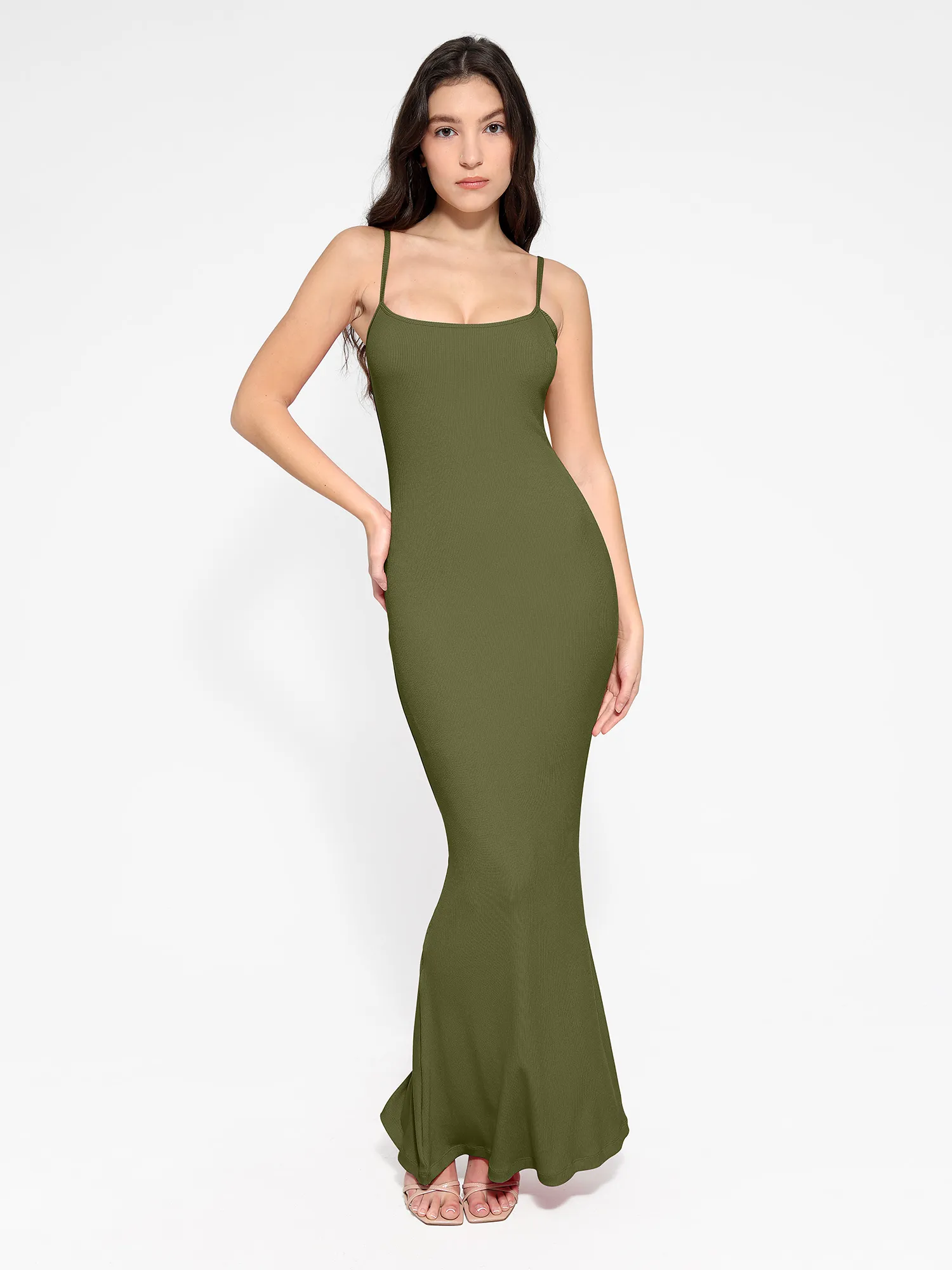 Shapewear Modal Slimming Maxi Slip Dress - Image 37