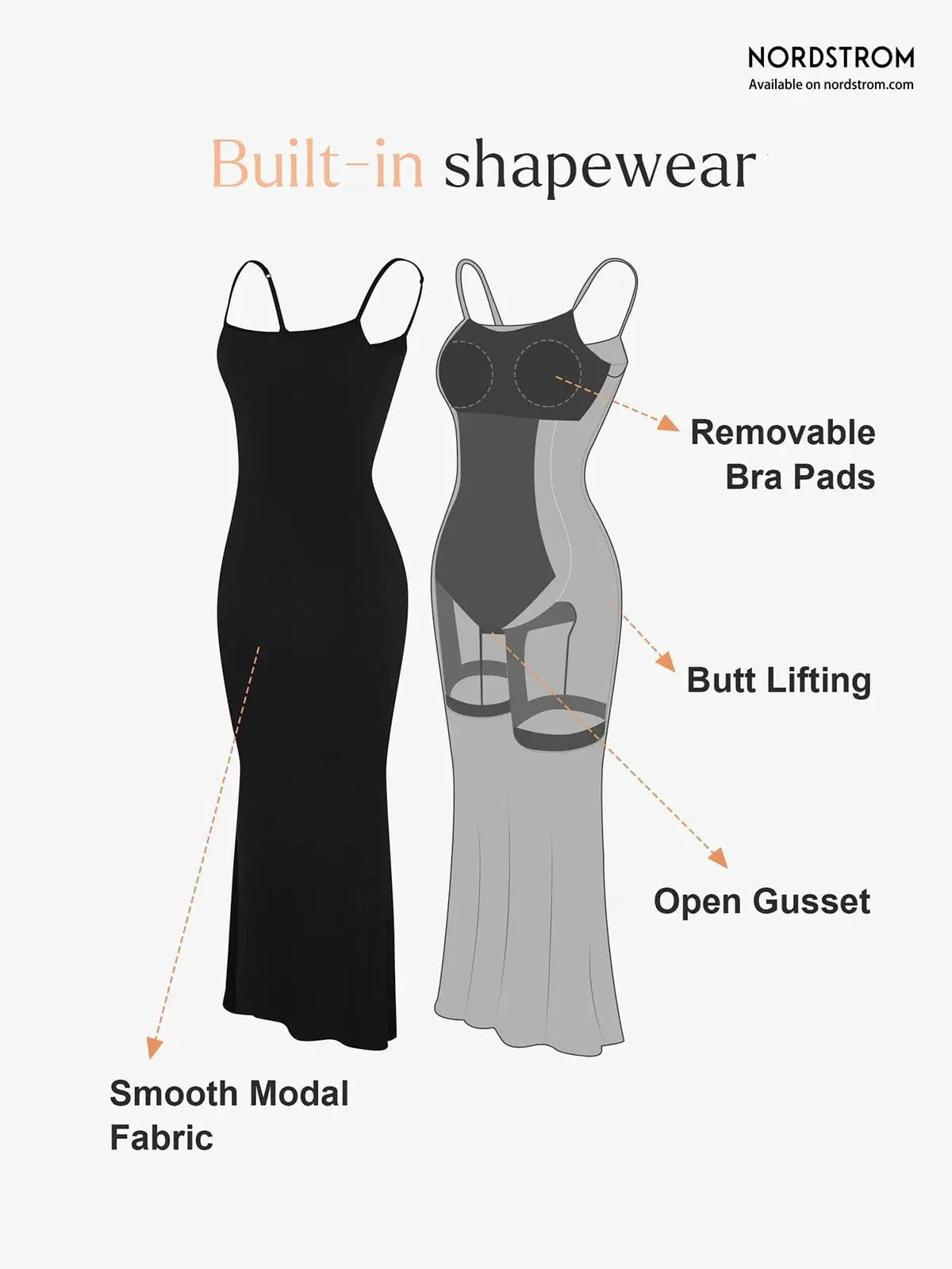 Shapewear Modal Slimming Maxi Slip Dress - Image 8