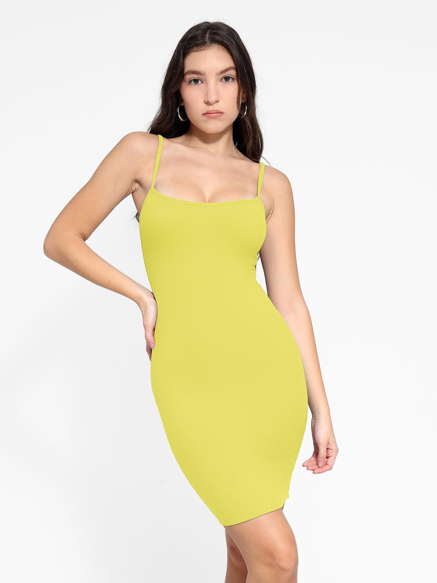 Shapewear Solid Modal Butt Lift Mini Slip Dress - Image 15