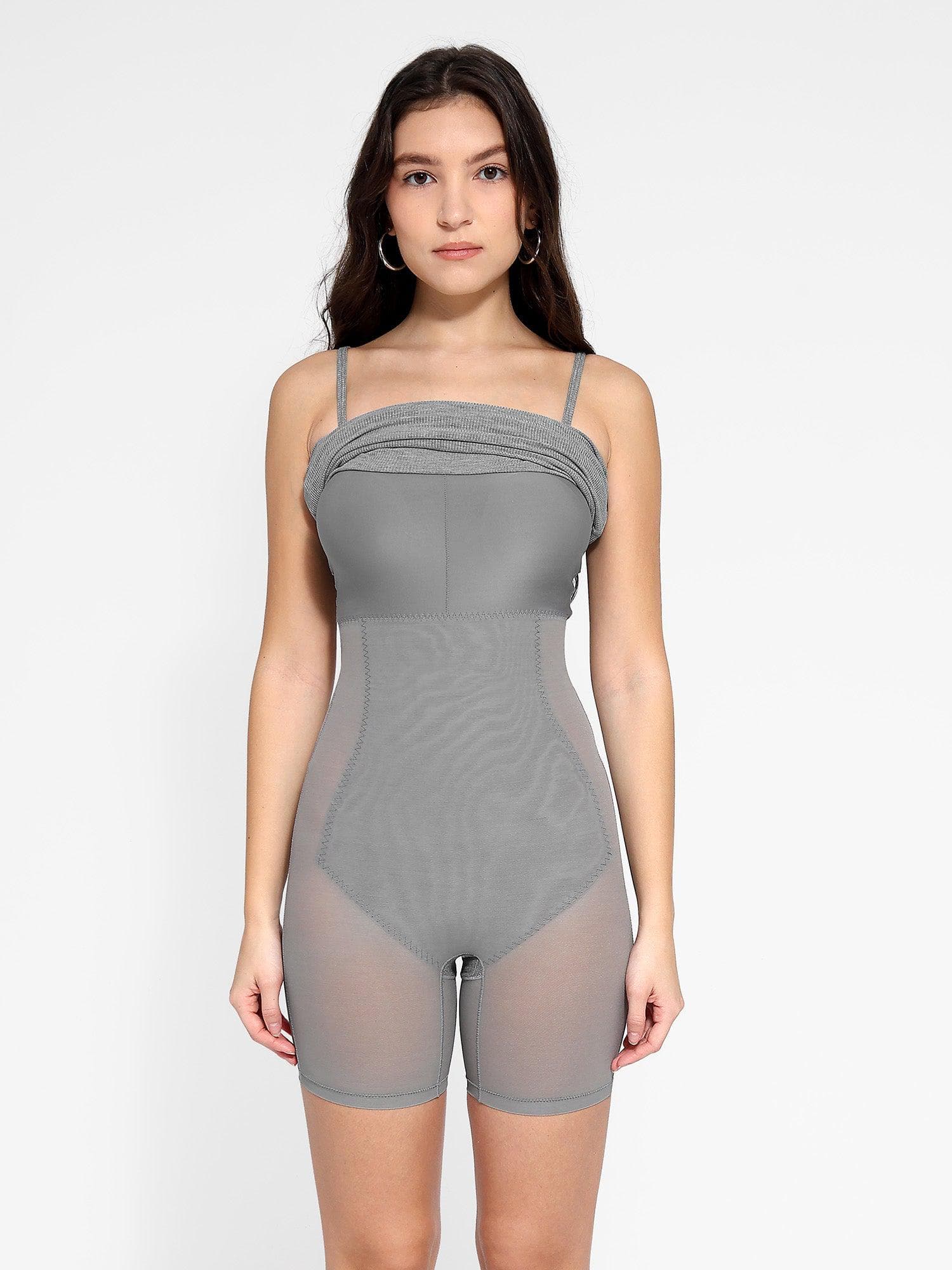 Shapewear Solid Modal Butt Lift Mini Slip Dress - Image 34