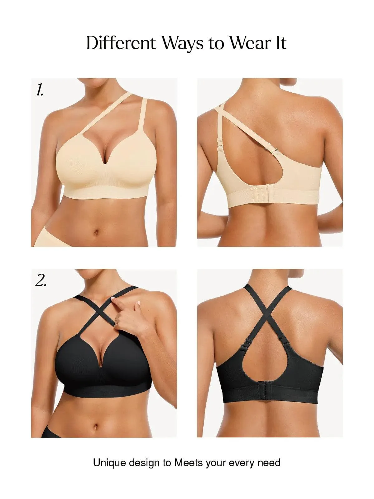 Bundle Save - Seamless Wireless Built-in Cups Comfort Smoothing Bra - Image 9